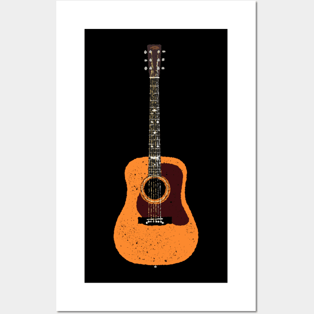 Lester Flatt Acoustic Guitar Wall Art by Daniel Cash Guitar